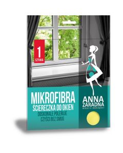 Ściereczka z mikrofibry do okien ANNA ZARADNA PS-2602