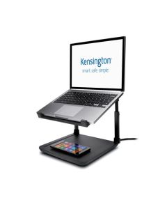 Podstawka Kensington SmartFit_ pod laptopa z bezprzewodową podkładką do ładowania telefonu, czarna K52784WW