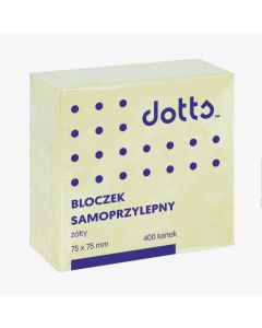 Kostka samoprzylepna DOTTS 75x75 400 kartek żółta (NSKZ/D)