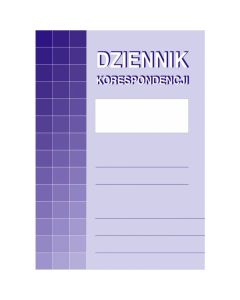 Dziennik korespondencji 701-1 A4, 20 kartek, druki akcydensowe