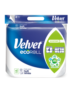 Papier toaletowy Velvet Ecoroll 4 rolki