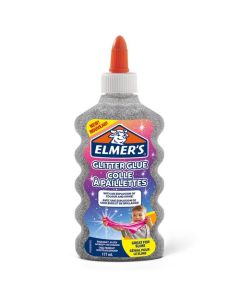 Elmers klej brokatowy, srebrny, zmywalny i przyjazny dzieciom, 177ml, 2077255 (X)