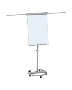 Flipchart suchościeralny magnetyczny mobilny z 2 ramionami TERRA, 68x105xh220 cm FM16C