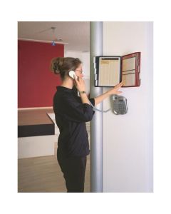System informacyjny SHERPA WALL, moduł ścienny z 10 panelami A4, na ścianę, miks kolorów