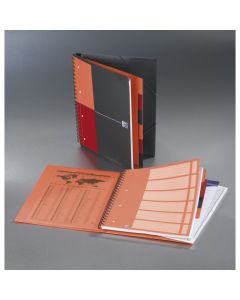 Kołonotatnik A4 80 kartek, kratka / tagi, INTERNATIONAL ORGANISERBOOK, OXFORD, 100102777