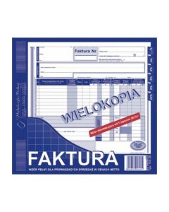102-2E Faktura VAT MICHALCZYK&PROKOP 2/3 A4 80 kartek