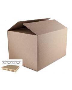 Karton wysyłkowy/klapowy DOTTS 585x385x395 410g. tektura 3-warstwy szara