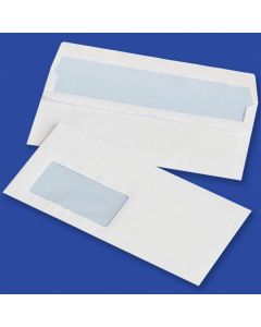 Koperty DL SK białe 75g okno lewe 45x90mm (1000szt.) NC samoklejące 11221300