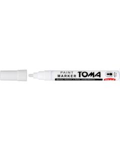 Marker olejowy, fibrowa końcówka 2,5mm, biały TO-440 Toma