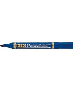 Marker permanentny PENTEL N850, niebieski pisak niezmywalny z okrągłą końcówką