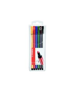 Flamaster Pen 68 BRUSH etui 6 szt. 568/06-11 STABILO
