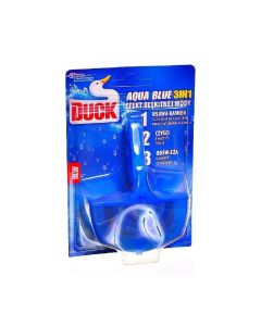 DUCK Zawieszka WC  Aqua Blue 4w1 barwiąca 40g  9053