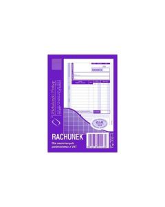 Rachunek dla zwolnionych z VAT, (PION) 6 232-5, druki akcydensowe