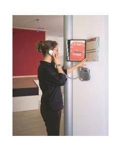 System informacyjny SHERPA WALL, moduł ścienny z 10 panelami A4, na ścianę, wielokolorowy