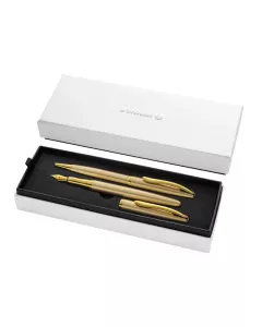 Zestaw pióro wieczne + długopis Jazz Noble Elegance gold
