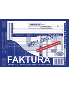100-3E Faktura VAT A5 wielokopia MICHALCZYK i PROKOP