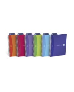 Kołozeszyt A5 w linie, Oxford zeszyt 90 kartek na spirali, My Colours PP