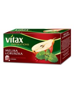 Herbata VITAX INSPIRATIONS Melisa&Gruszka (20 saszetek) 40g zawieszka