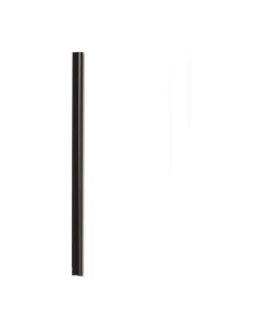 Listwa zaciskowa, wsuwana, A4, grzbiet 6mm, do 60 kartek, 50 sztuk, czarny