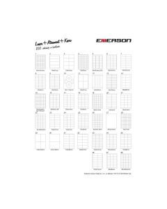 Etykiety A4 70*33.8mm (100) białe 034 EMERSON (X)