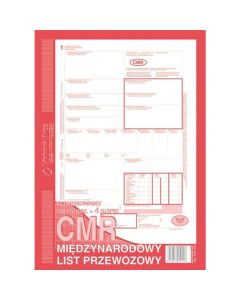 List przewozowy CMR, A4, ORG + 4 kopie, 800-2, druki akcydensowe