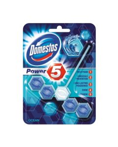 DOMESTOS Zawieszka do toalety KOSTKA POWER 5 OCEAN 55g *97054
