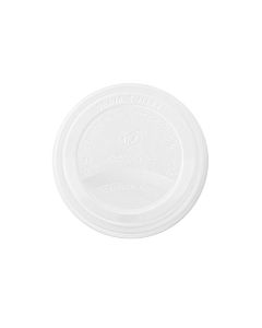 Pokrywka CPLA do kubka papierowego 350-480ml biała, op. 50 szt. 100% biodegradowalna VLID89S (X)