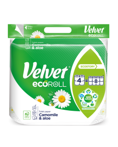 Papier toaletowy Velvet Ecoroll rumianek & aloes 4 rolki