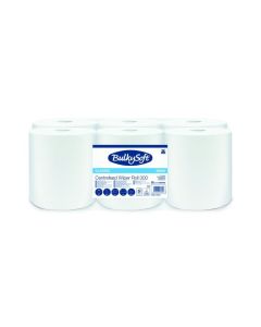 Ręcznik papierowy w rolce BulkySoft classic, 1-W, 300m, biały ręcznik jednorazowy 96604