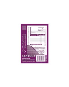 205-5E Faktura dla podatników zwolnionych z VAT A6 (o+1k) MICHALCZYK
