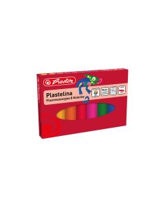 Plastelina 8 kolorów fluorescencyjna 9588997 HERLITZ