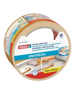 Taśma dwustronna Tesa Universal, montażowa samoprzylepna taśma do wykładzin 10m x 50mm
