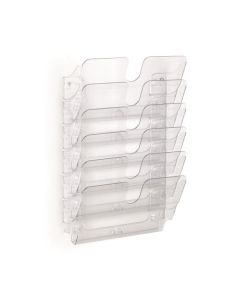FLEXIPLUS A4 6  poziomych pojemników na dokumenty, przezroczyste 1700014401 DURABLE