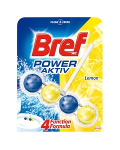 BREF Zawieszka WC POWER AKTIV 50g Lemon kulki 625197