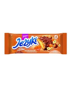 Ciastka JEŻYKI słony karmel w czekoladzie mlecznej 140g