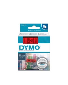 Taśma DYMO D1 - 24 mm x 7 m, czarny / czerwony S0720970 do drukarek etykiet