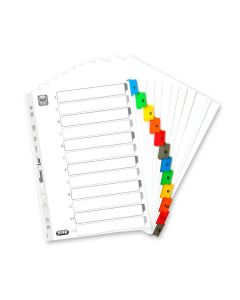 Przekładki kartonowe MYLAR A4, kolorowe 1-12 OXFORD 100204616