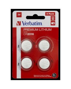 Baterie VERBATIM LITHIUM CR2016 3V BLISTER 4szt. 49531
