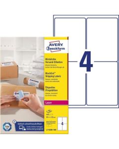 Etykieta wysyłkowa na paczki 99,1 x 139 100 ark. kryjąca Avery Zweckform L7169B-100 (X)