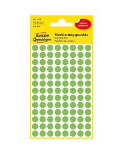 Kółka do zaznaczania zielone neonowe 3179 Q8 4ar Avery Zweckform