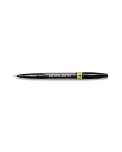Pisak do kaligrafii Pentel BrushPen SESF30, flamastry pędzelkowe ciemnożółty