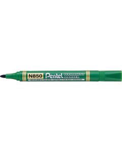 Marker permanentny PENTEL N850, zielony pisak niezmywalny z okrągłą końcówką