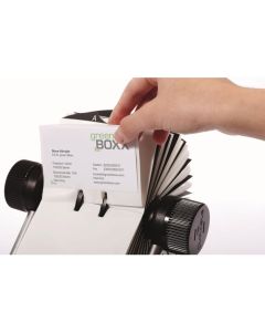 Wizytownik obrotowy na 400wiztówek A-Z czarny DURABLE 2481-01