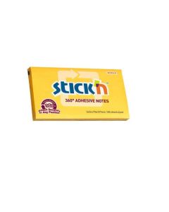 Bloczek STICKN 127x76mm 360stopni ciemno zółty 21555