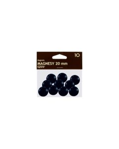 Magnes 20mm GRAND, czarny, 10 szt 130-1687