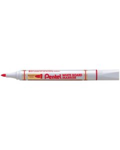 Marker do tablic, pisak suchościeralny Pentel MW85, okrągła końcówka, czerwony