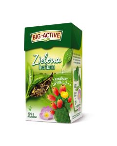 Herbata BIG-ACTIVE kawał.OPUNCJI 100g liściasta zielona
