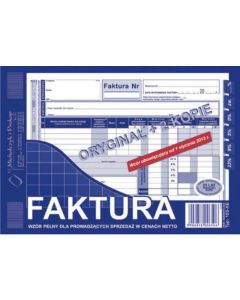 103-XE Faktura VAT A5 80kartek oryginał + 2kopie  MICHALCZYK i PROKOP
