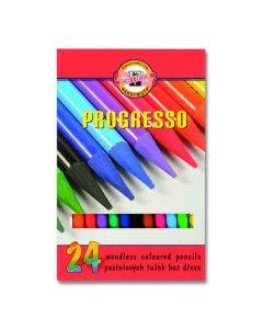 Kredki bezdrzewne, Koh-i-noor PROGRESSO, zestaw 24 kolory
