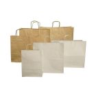 Torba papierowa ECOBAG 330x120x500 mm, torba brązowa kraft
